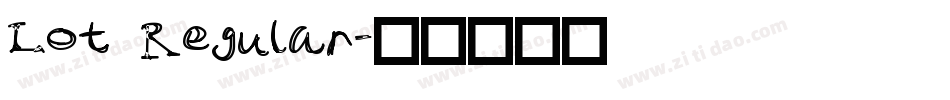 Lot Regular字体转换